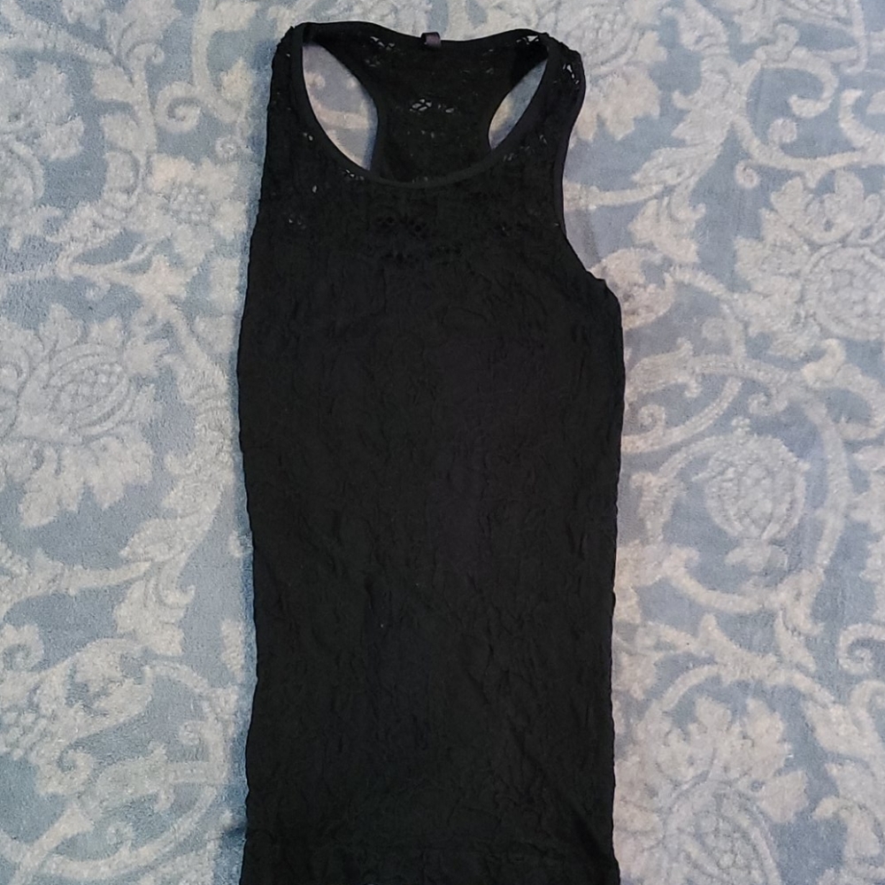 Black tank top